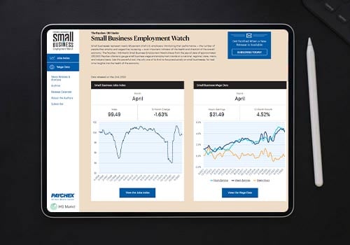 Paychex Small Business Employment Watch April 2023