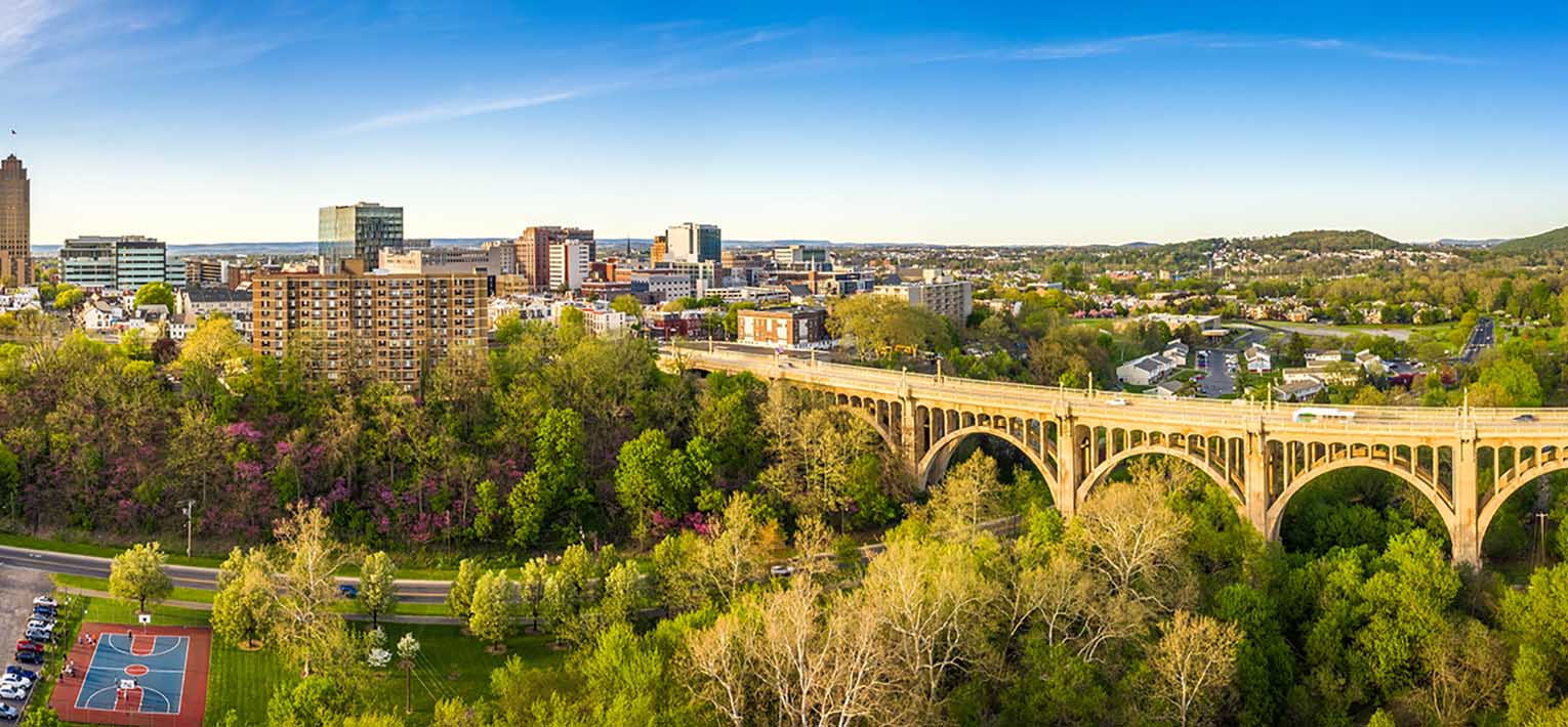 Landscape of Allentown, Pennsylvania