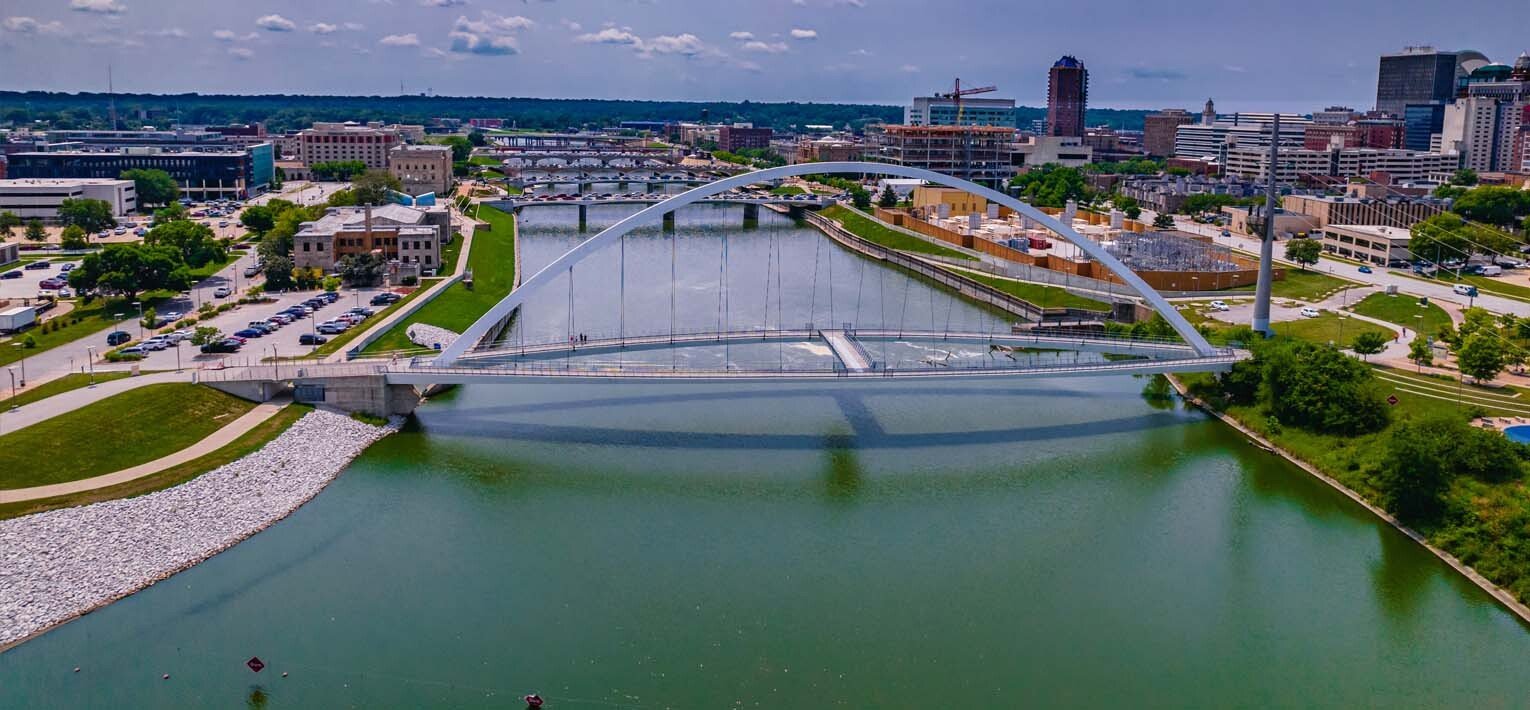 Landscape of Des Moines, Iowa