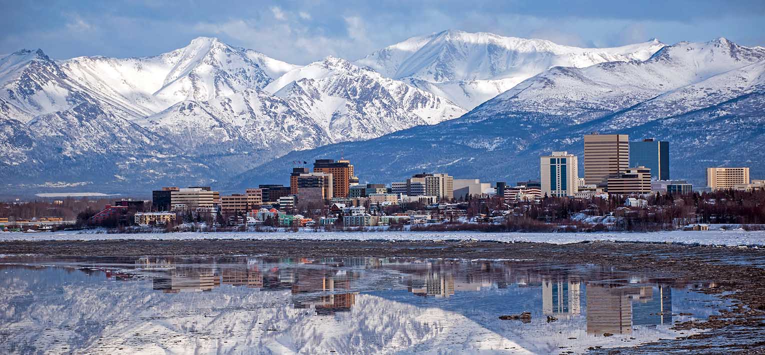 A landscape of Anchorage , Alaska