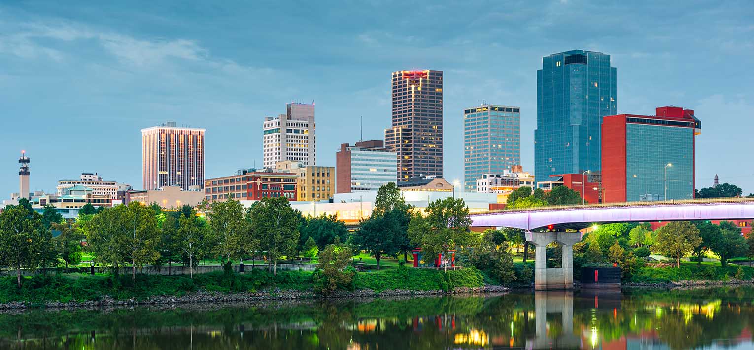 Landscape of Little Rock, Arkansas