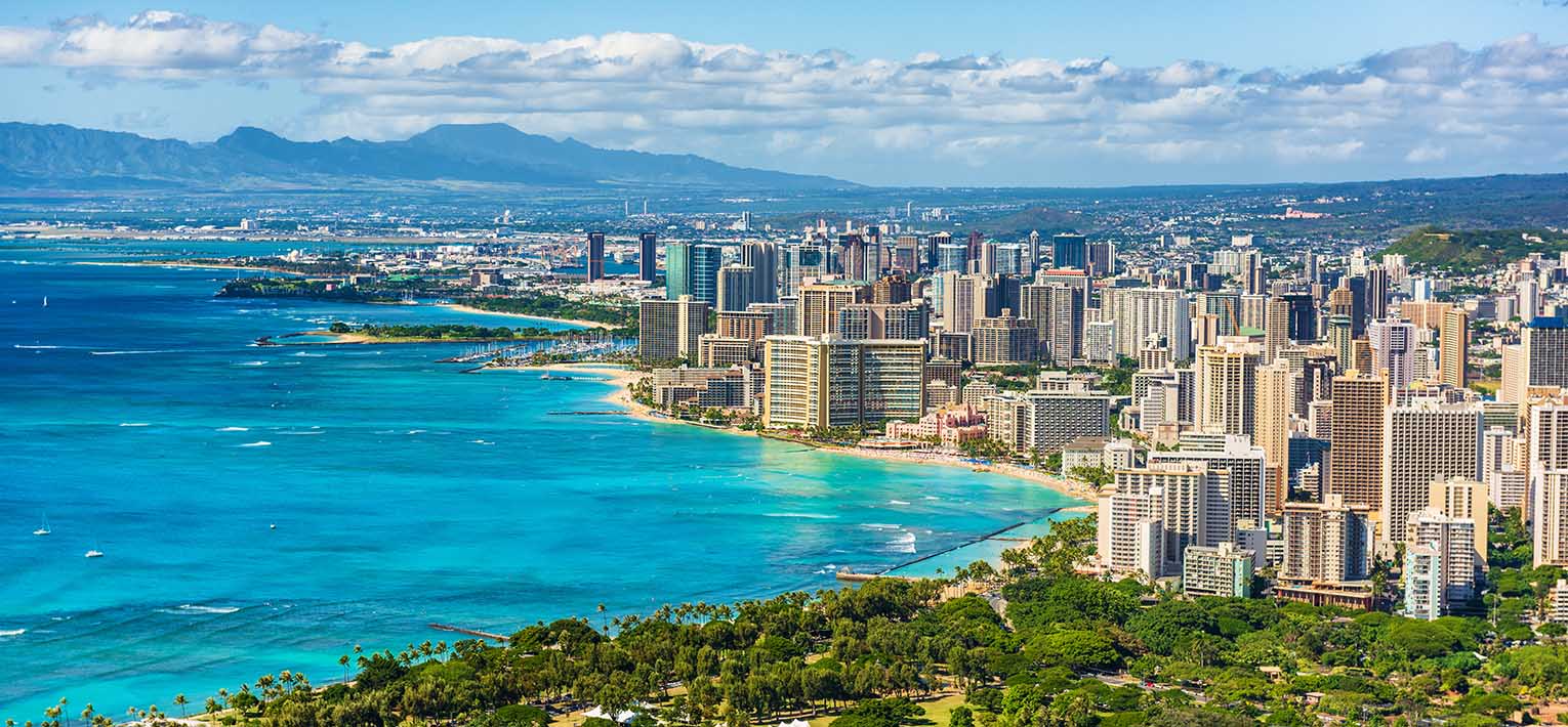 Landscape of Honolulu, Hawaii