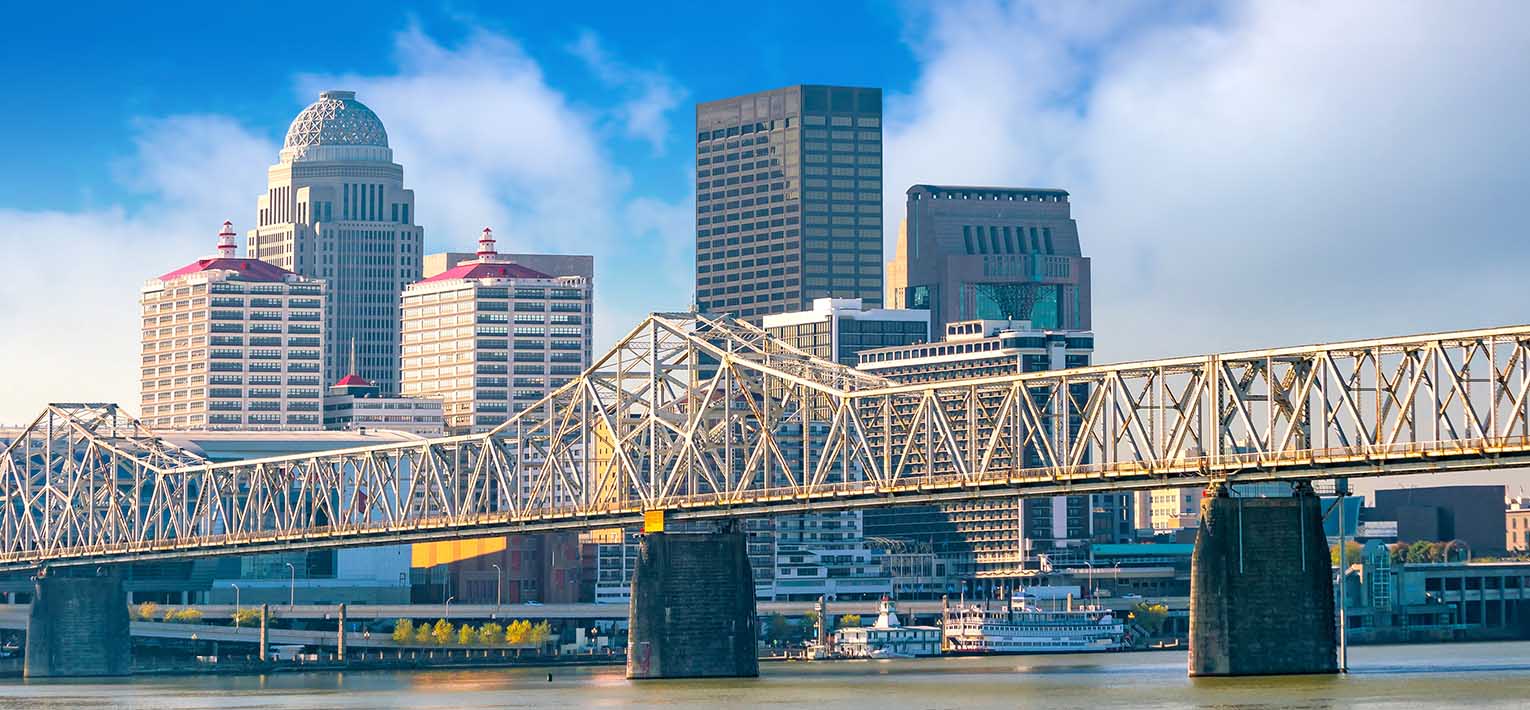 Landscape of Louisville, Kentucky