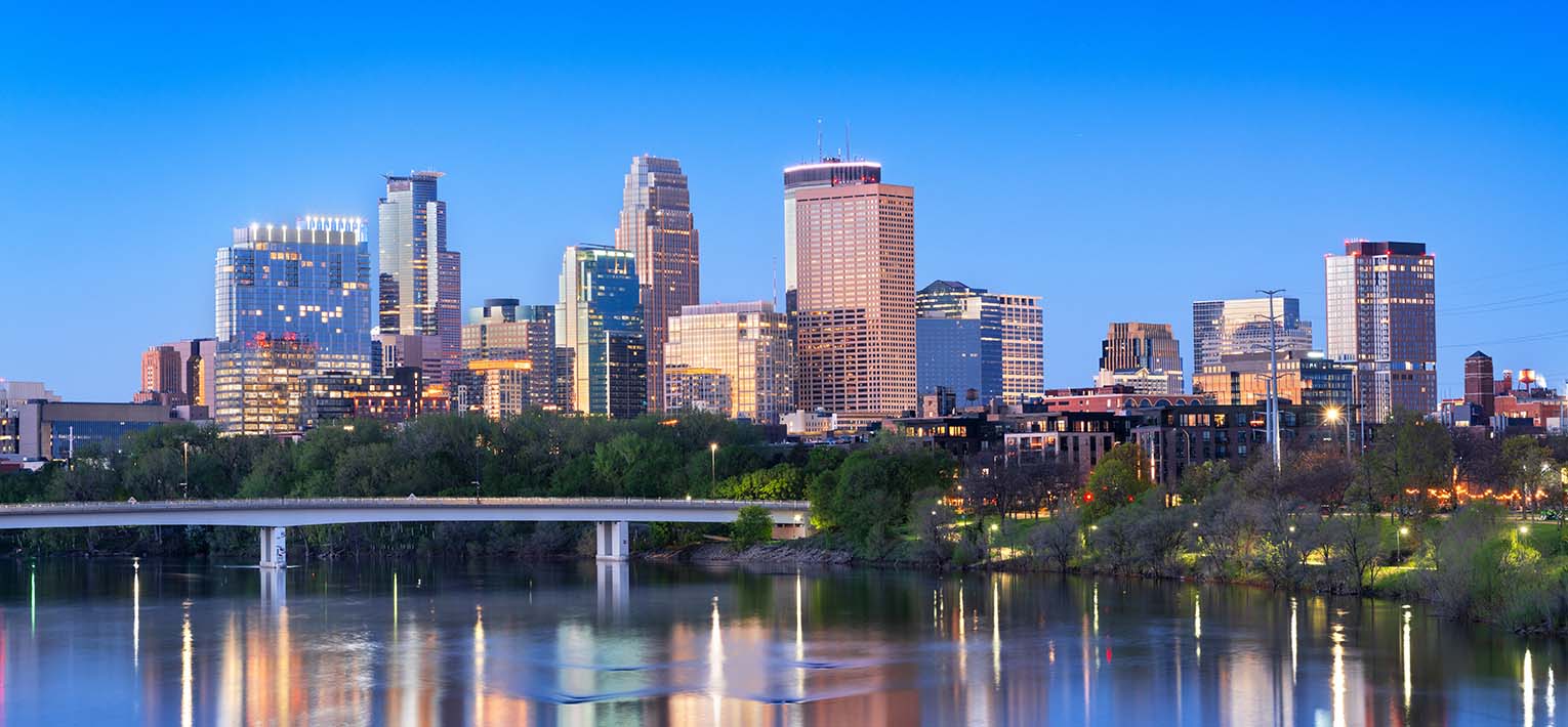 Landscape of Minneapolis, Minnesota