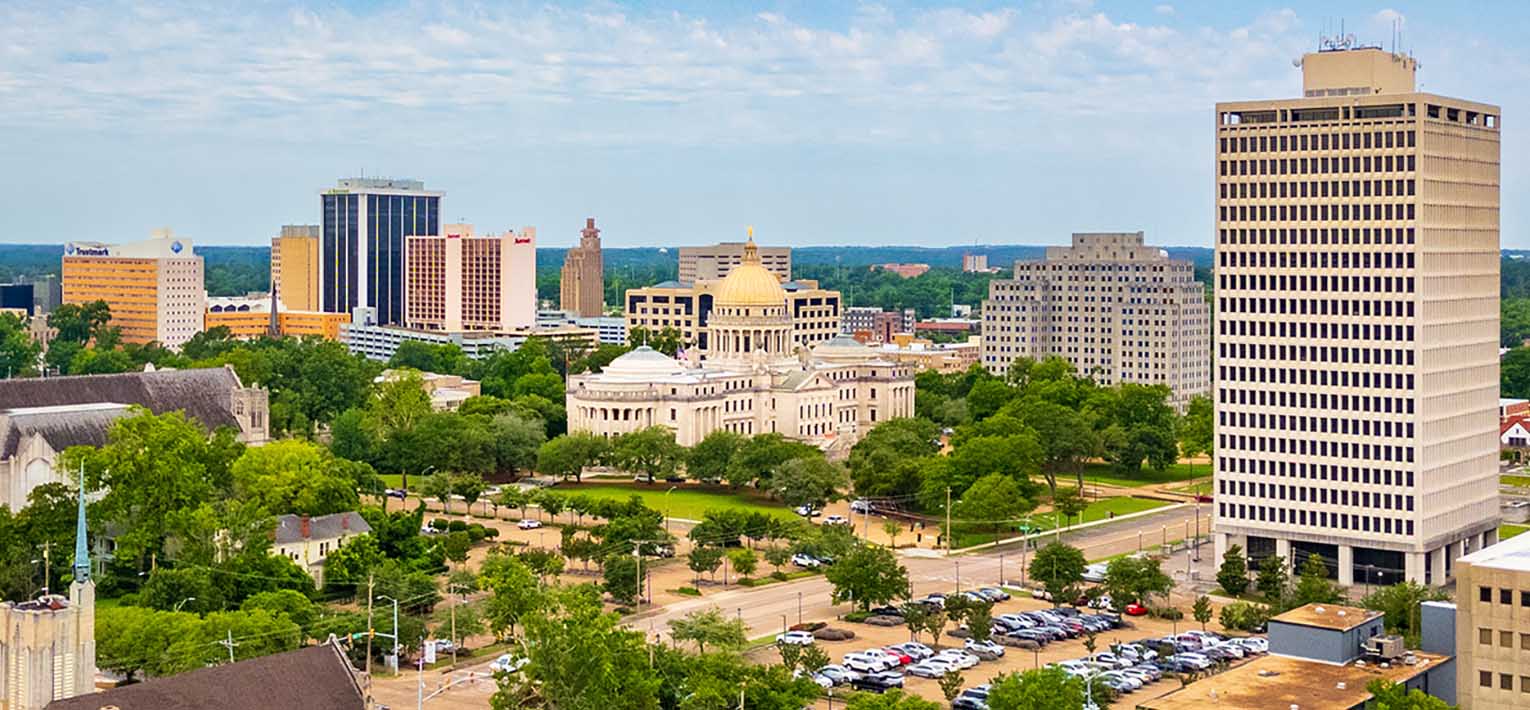 Landscape of Jackson, Mississippi