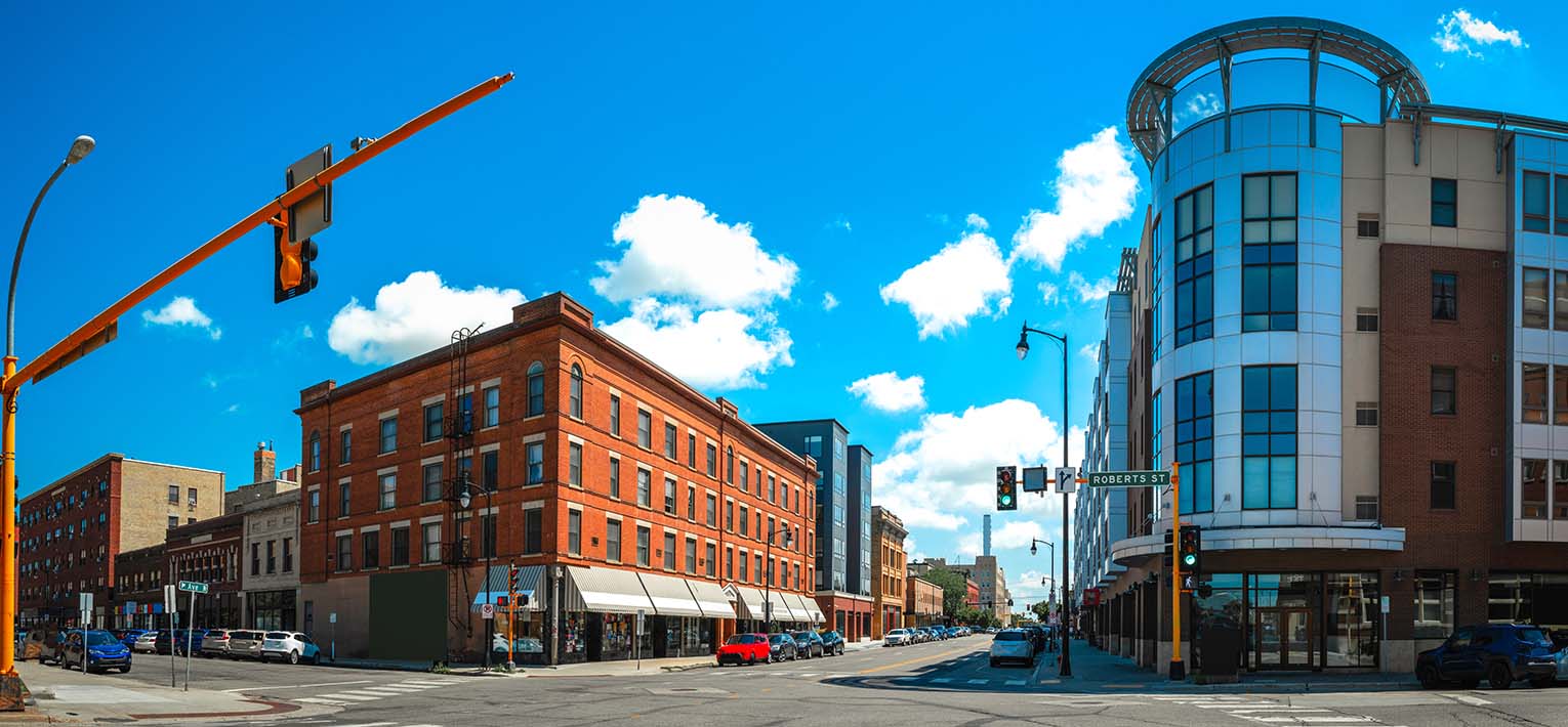 Landscape of Fargo, North Dakota