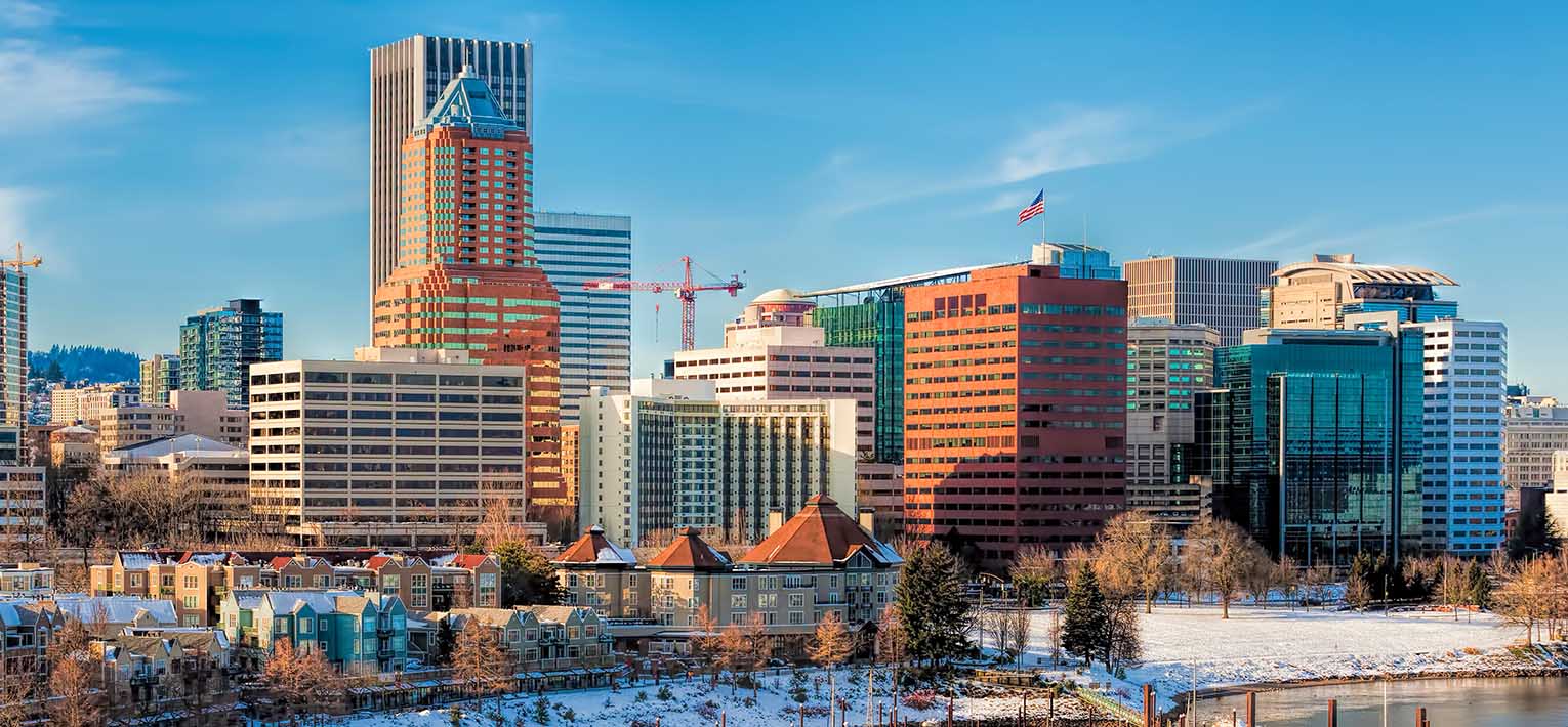 landscape of Portland, Oregon