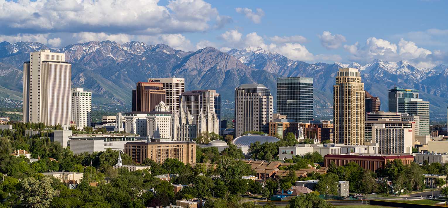 Landscape of Salt Lake City, Utah