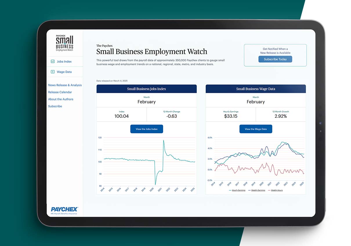 Job growth among U.S. small businesses remained stable in February while wage growth reported below three percent. 