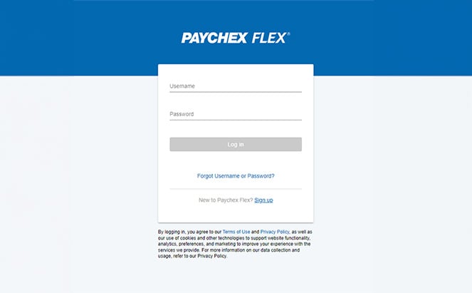 paychex flex login