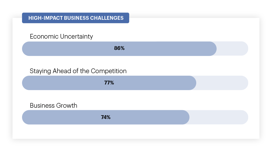 High impact business challenges chart