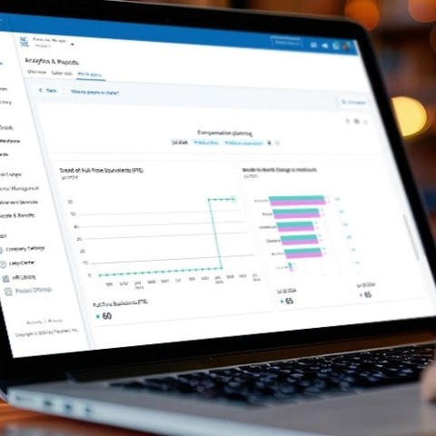 analytics and reports view in Paychex Flex