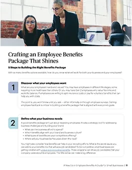 Page 11 of the Small Business Benefits Guide